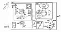 Carburetor Assy Diagram and Parts List for 221432-0145-05  Briggs and Stratton Engine